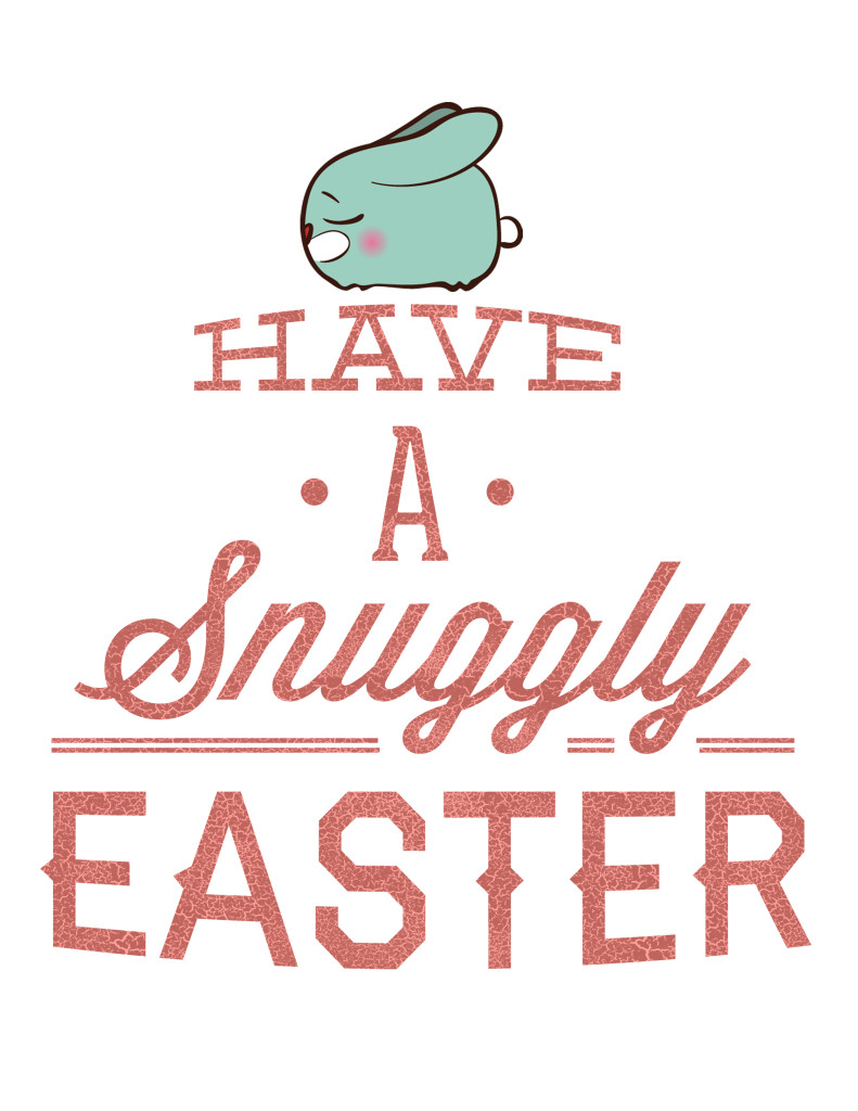 Free Cute Easter Bunny Printable Wall Art The Graffical Muse