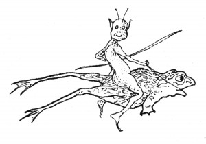 Vintage Goblin and Frong Illustration Clip Art
