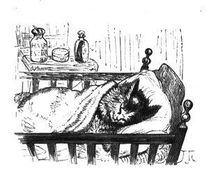 Vintage Illustration - Cat Clip Art
