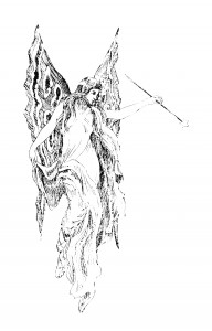 Vintage Clip Art - Fairy Illustration