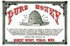 Vintage Clip Art - Honey Label