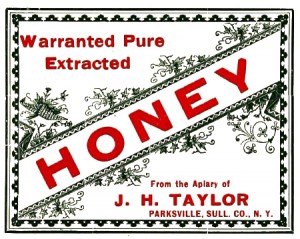 Vintage Clip Art - Honey Label