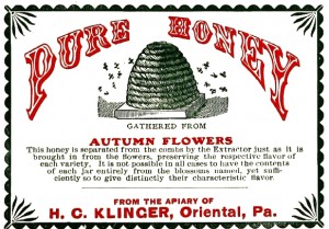 Vintage Clip Art - Honey Label