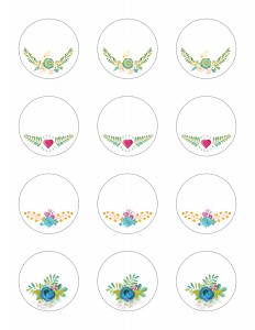 Free Printable Stickers Floral Labels
