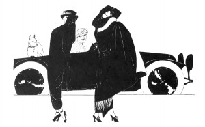 Vintage Art Deco Fashion Illustration