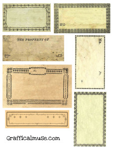 Free Vintage Labels Collage Sheet