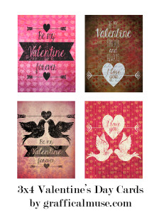 Free Project Life Printables - Valentine's Day Cards
