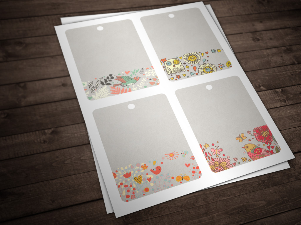 Free Printable Tags - Cute Birds