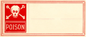Vintage Poison Label