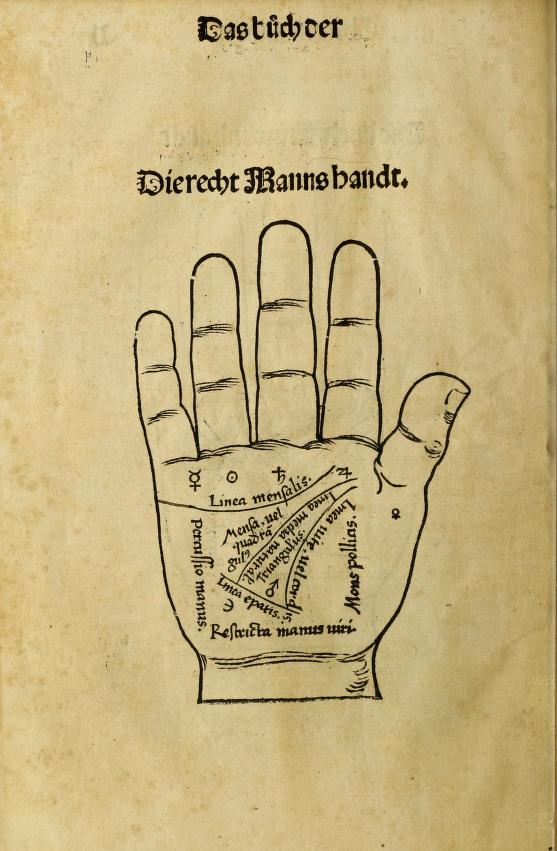 Vintage Palmistry Illustration