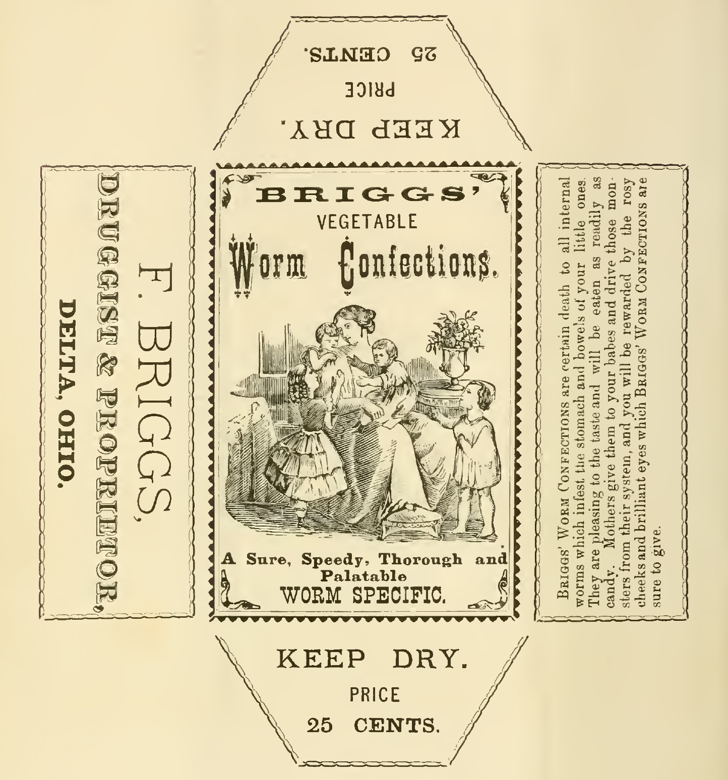 Vintage Pharmacy Label