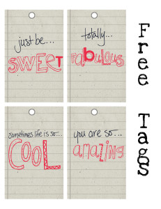 Free Printable Tags
