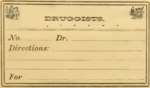 Vintage Pharmacy Label