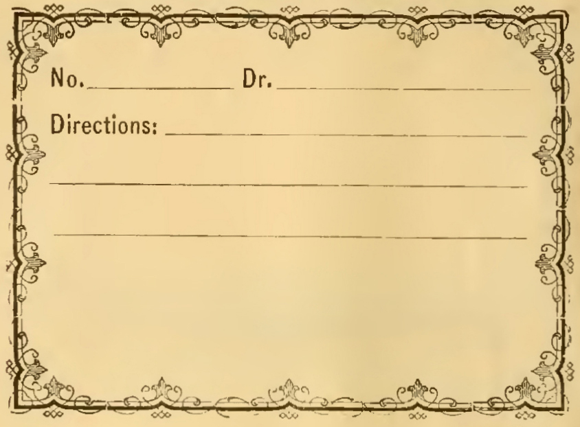 Vintage Pharmacy Label