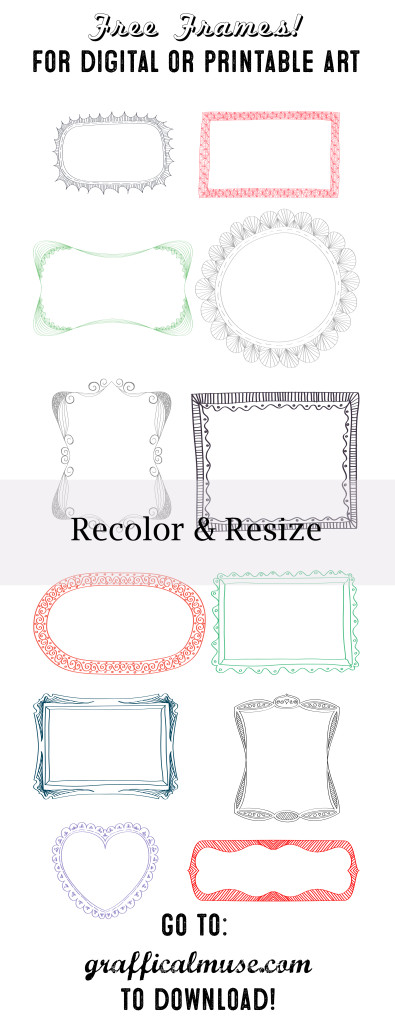 Free Clipart - Digital Frames