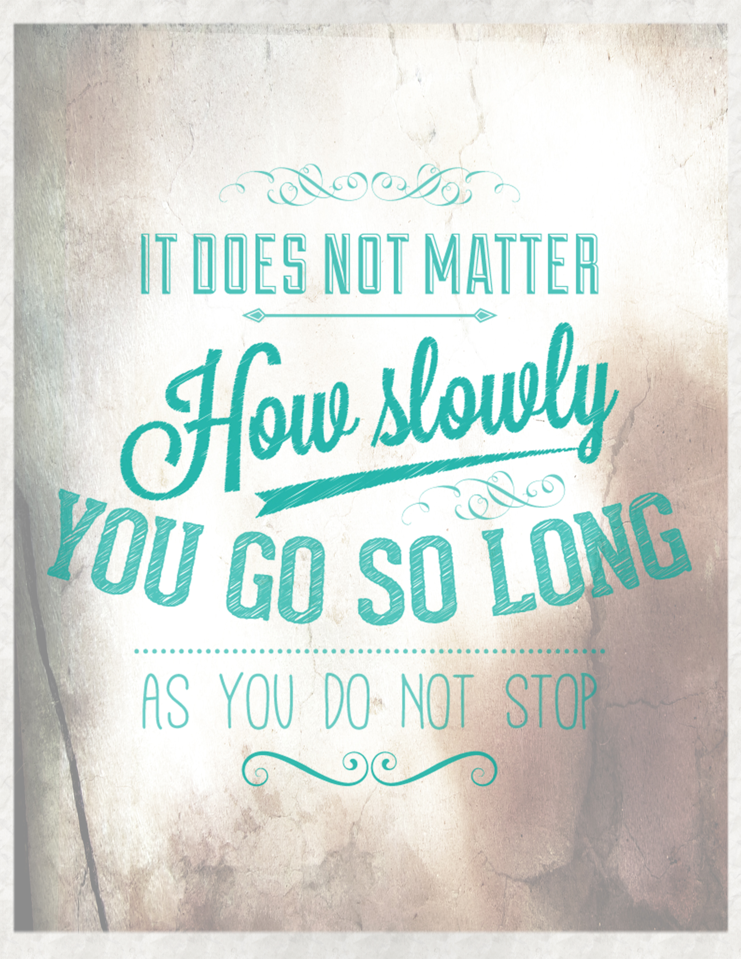 Free Printable Typographic Poster - Motivational