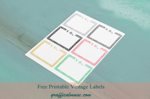 Free Printable Vintage Labels