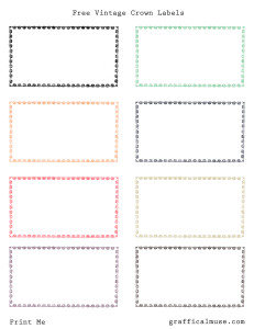 Free Printable Labels