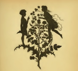 Vintage Flower Fairy Illustration