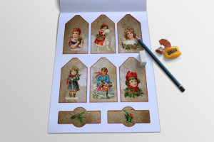 Free Printable Vintage Christmas Tags and Labels