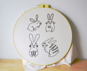 Free Embroidery Patterns - Cute Bunnies