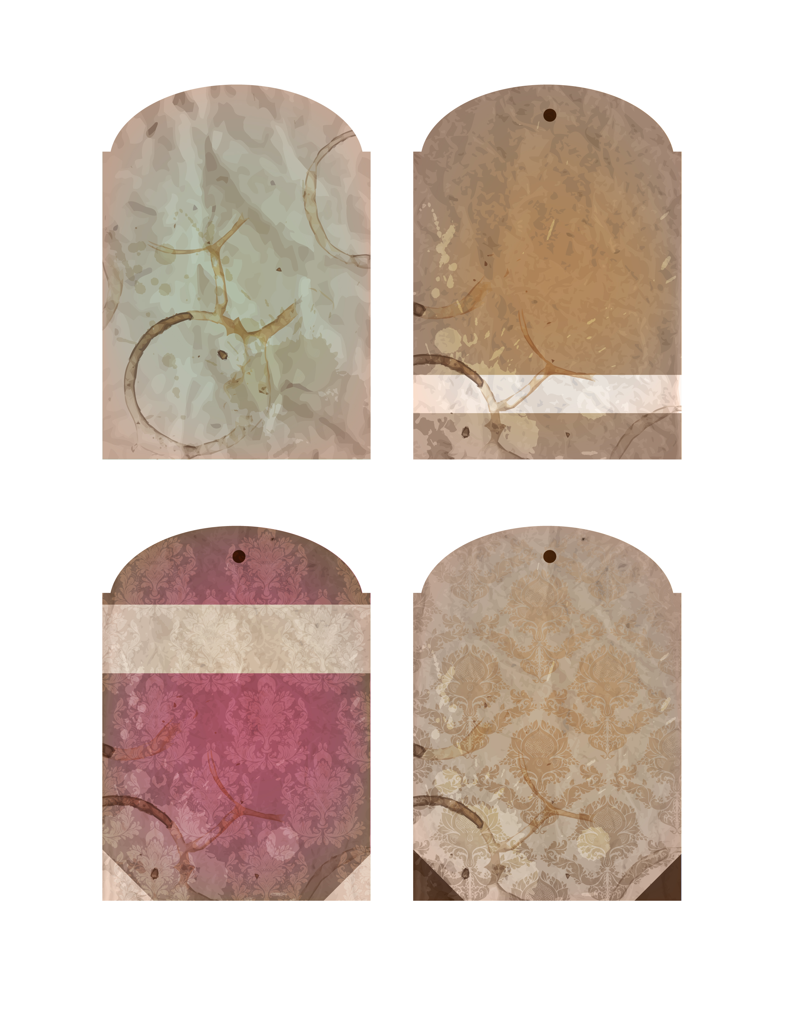 Free Printable Tags Vintage Grunge