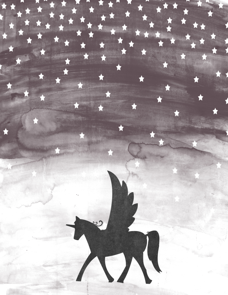 Free Printable Unicorn Wall Art