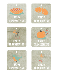 Happy thanksgiving free printable tags