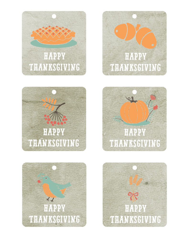 Happy Thanksgiving Free Printable Tags - The Graffical Muse