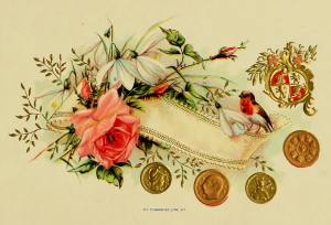 Vintage Cigar Label With Birds