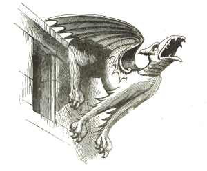 Vintage Gargoyle Illustration