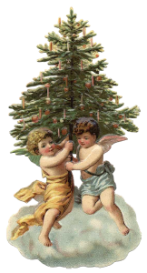 Vintage Victorian Christmas Die Cut