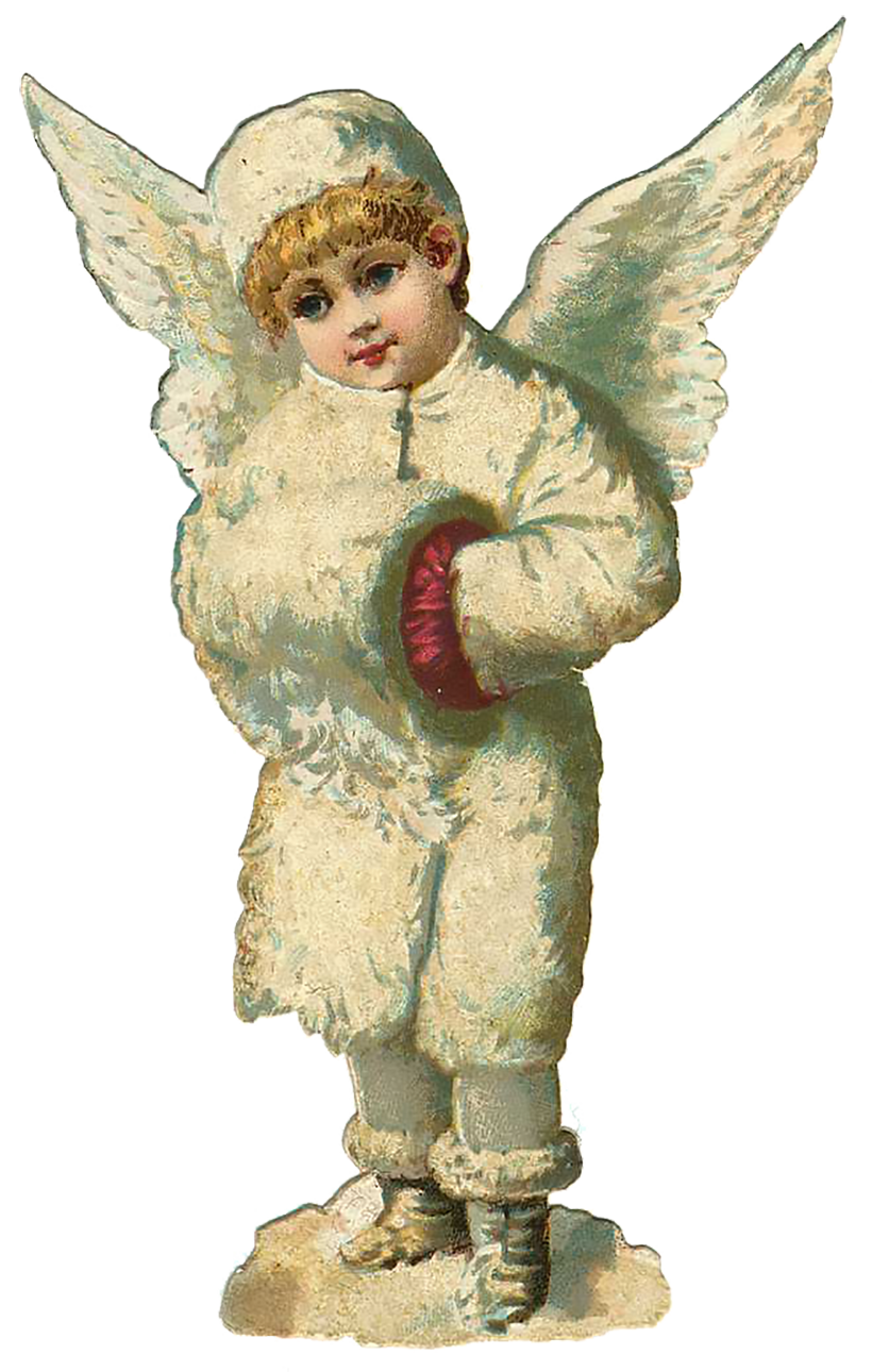 Vintage Victorian Christmas Die Cut