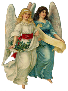 Vintage Victorian Christmas Die Cut Clip Art