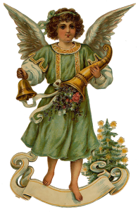 Vintage Victorian Christmas Die Cut Clip Art