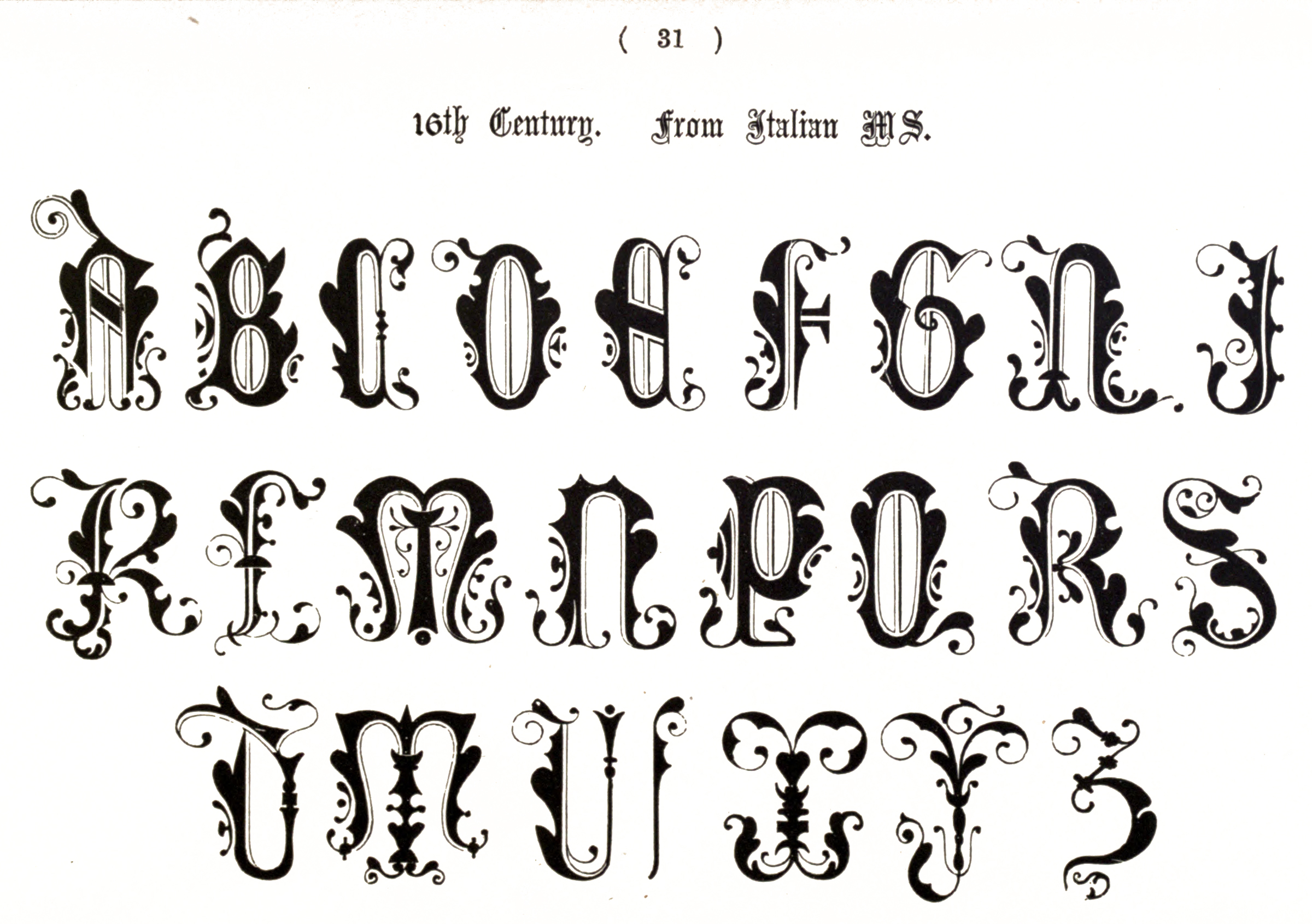 Vintage ornamental typography