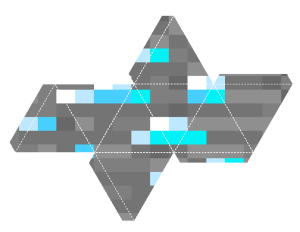 Free Printable Minecraft Ornament - Diamond