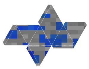 Free Printable Minecraft Ornament - Lapis Lazuli