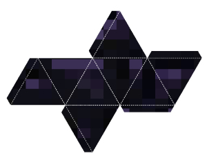 Free Printable Minecraft Ornament - Obsidian