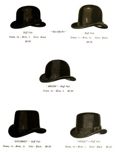 Vintage Men's Hat Advertisement