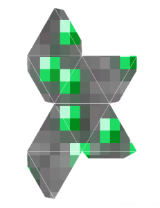 Printable Minecraft Emerald Ornament