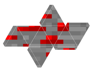 Free Printable Minecraft Ornament - Red Stone