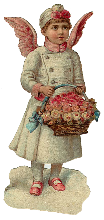Vintage Victorian Christmas Die Cut Clip Art Day Eight