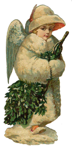 Vintage Victorian Christmas Die Cut Clip Art Day Eight