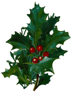 Vintage Victorian Christmas Die Cut Clip Art