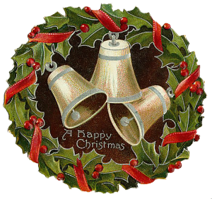 Vintage Victorian Christmas Die Cut Clip Art