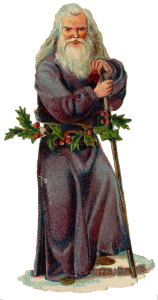 Vintage Victorian Christmas Die Cut Clip Art