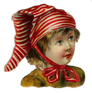 Vintage Victorian Christmas Die Cut Clip Art