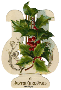 Vintage Victorian Christmas Die Cut Clip Art Day Eight
