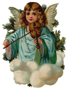 Vintage Victorian Christmas Die Cut Clip Art